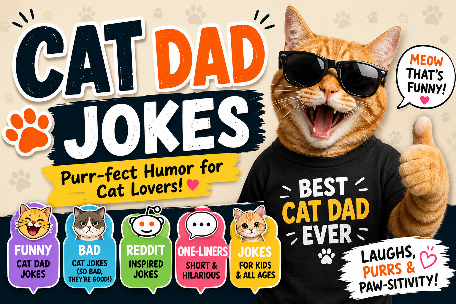 Cat Dad Jokes Collection