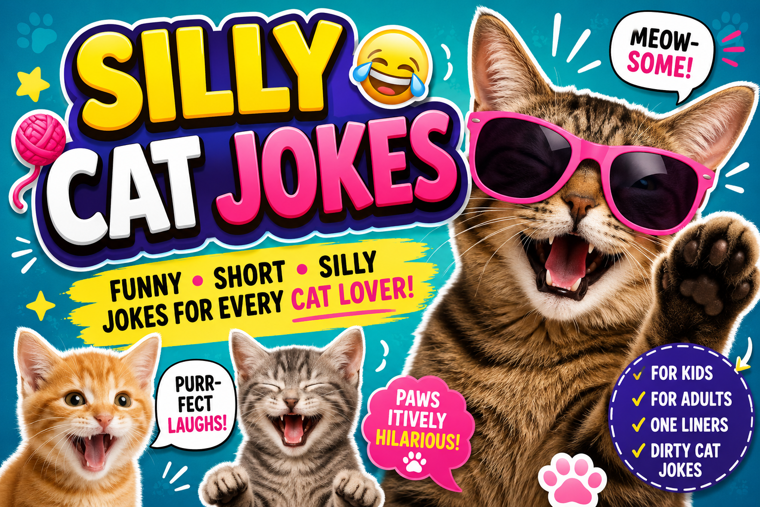 75+ Silly Cat Jokes for Kids