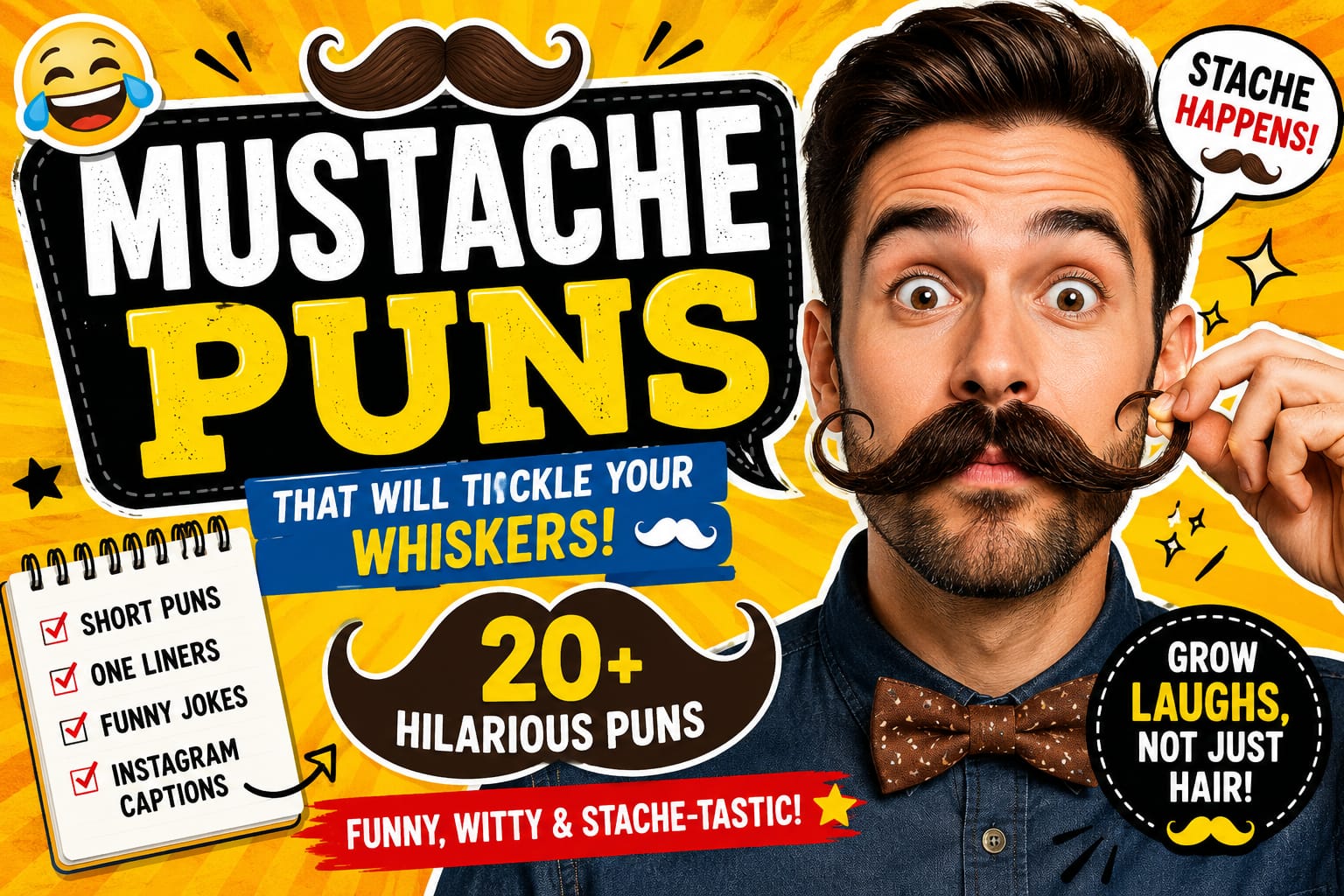 😎Puns about Mustaches