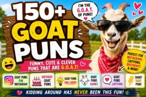 🐐 140+ Goat Puns, Goat Jokes