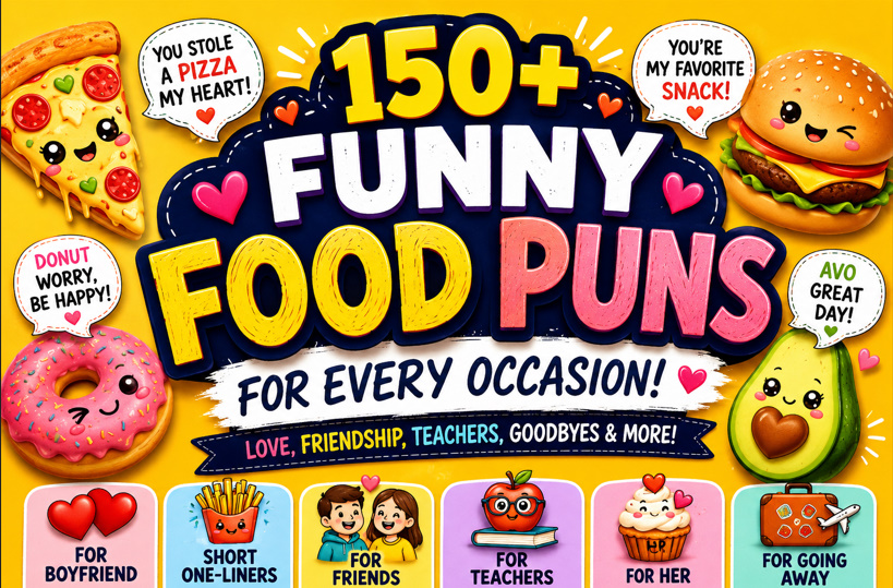 Funny puns for food