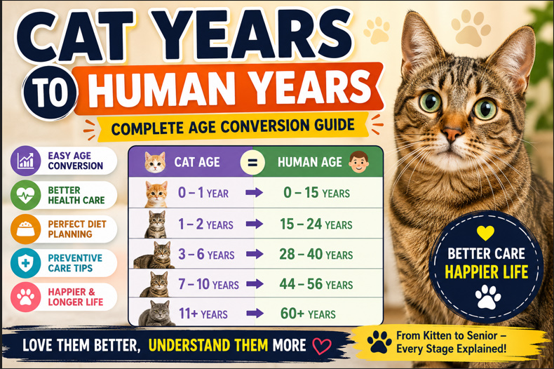 Cat Years to Human Years Chart