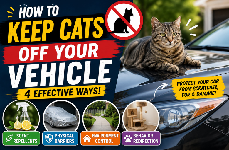 How do you keep cats off your vehicle: